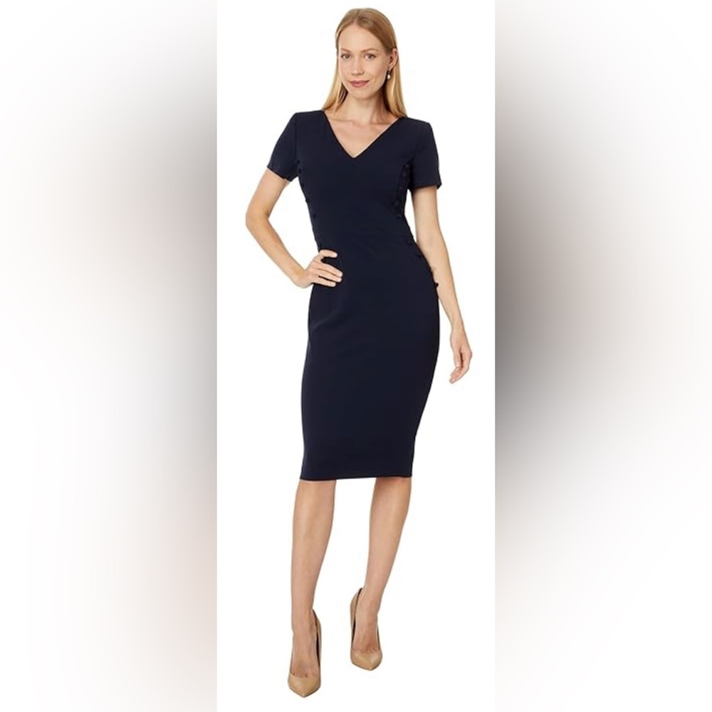 Banana Republic, Elegant Navy Blue Dress